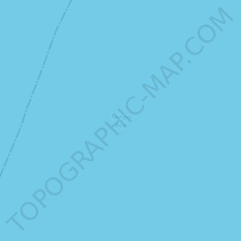 Carte topographique Tampa Bay, altitude, relief