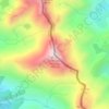 Carte topographique Pic de la Soucarrane ou de la Rouge, altitude, relief