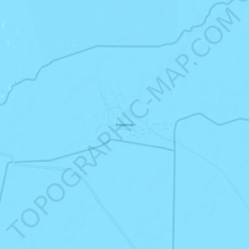 Carte topographique Алеротар, altitude, relief