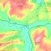 Carte topographique Llangurig, altitude, relief