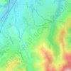 Carte topographique La Brosse, altitude, relief