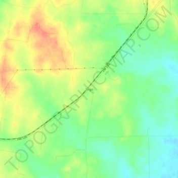 Carte topographique Togo, altitude, relief