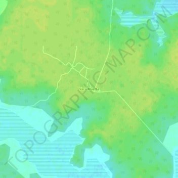 Carte topographique Vaca Muerta, altitude, relief
