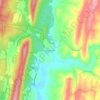Carte topographique Chaneysville, altitude, relief