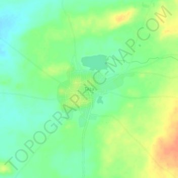 Carte topographique Taza, altitude, relief