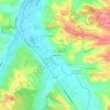 Carte topographique A la Garenne, altitude, relief
