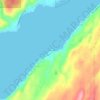 Carte topographique Sunset Beach, altitude, relief