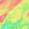 Carte topographique Meyrin, altitude, relief