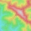 Carte topographique Заросшая тропа, altitude, relief