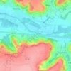 Carte topographique Jaulzy, altitude, relief