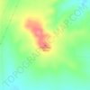 Carte topographique Pinon Hills, altitude, relief