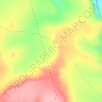 Carte topographique Alemeda, altitude, relief