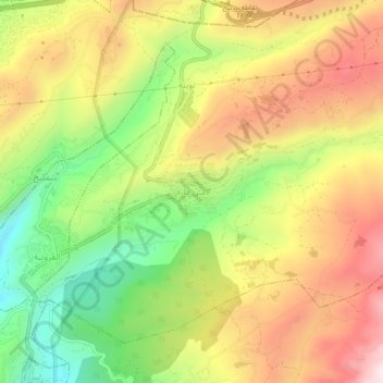 Carte topographique Ain Dara, altitude, relief