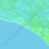Carte topographique Mexico Beach, altitude, relief