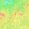 Carte topographique Méfou-et-Afamba, altitude, relief