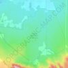 Carte topographique Oregon Badlands Wilderness, altitude, relief