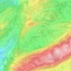 Carte topographique Arc-sous-Cicon, altitude, relief