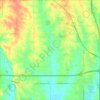 Carte topographique Benton Township, altitude, relief