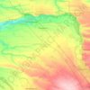 Carte topographique Гулькевичский район, altitude, relief