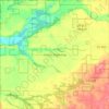 Carte topographique Union Township, altitude, relief