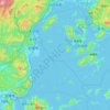 Carte topographique 広島湾, altitude, relief