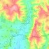 Carte topographique Bishop's Frome, altitude, relief