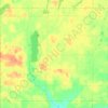 Carte topographique Dell Grove Township, altitude, relief