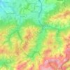 Carte topographique Planfayon, altitude, relief