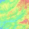 Carte topographique River Towy, altitude, relief