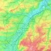 Carte topographique Bruxelles, altitude, relief