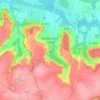 Carte topographique Leuilly-sous-Coucy, altitude, relief
