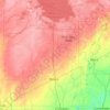 Carte topographique Mille Lacs County, altitude, relief