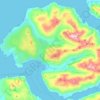 Carte topographique Knoydart, altitude, relief