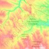 Carte topographique Badlands National Park, altitude, relief