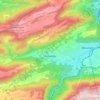 Carte topographique Perrefitte, altitude, relief