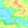 Carte topographique Potlatch, altitude, relief