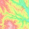 Carte topographique Richardson County, altitude, relief