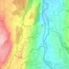 Carte topographique Auboranges, altitude, relief