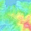 Carte topographique Franza, altitude, relief
