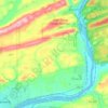 Carte topographique Salem Township, altitude, relief