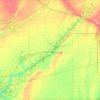 Carte topographique Piatt County, altitude, relief