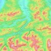 Carte topographique Lenggries, altitude, relief