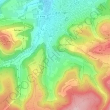 Carte topographique 73457, altitude, relief