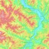 Carte topographique Ludwigsau, altitude, relief