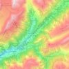 Carte topographique Ernen, altitude, relief