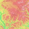 Carte topographique Zec Casault, altitude, relief