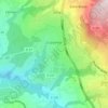 Carte topographique Copponex, altitude, relief