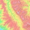 Carte topographique Province of Yungay, altitude, relief