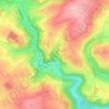 Carte topographique Ober-Werbe, altitude, relief