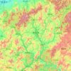 Carte topographique Nanping, altitude, relief